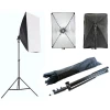 Afbeelding van Softbox Studiolamp - E27 fitting (lamp excl.) - met Statief tot 230cm hoog - Studioflitser Continue
