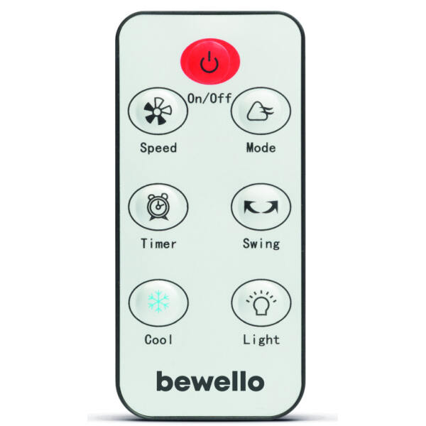 Afbeelding van Bewello® - Aircooler / Mobiele Airco Ventilator met RGB licht- Luchtkoeler met Koelelementen en