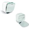 Afbeelding van Bewello® - WC Rolhouder - Toiletrolhouder - Zelfklevend WC Kastje - Wit met Grijs - 200 x 130 x 205 mm -