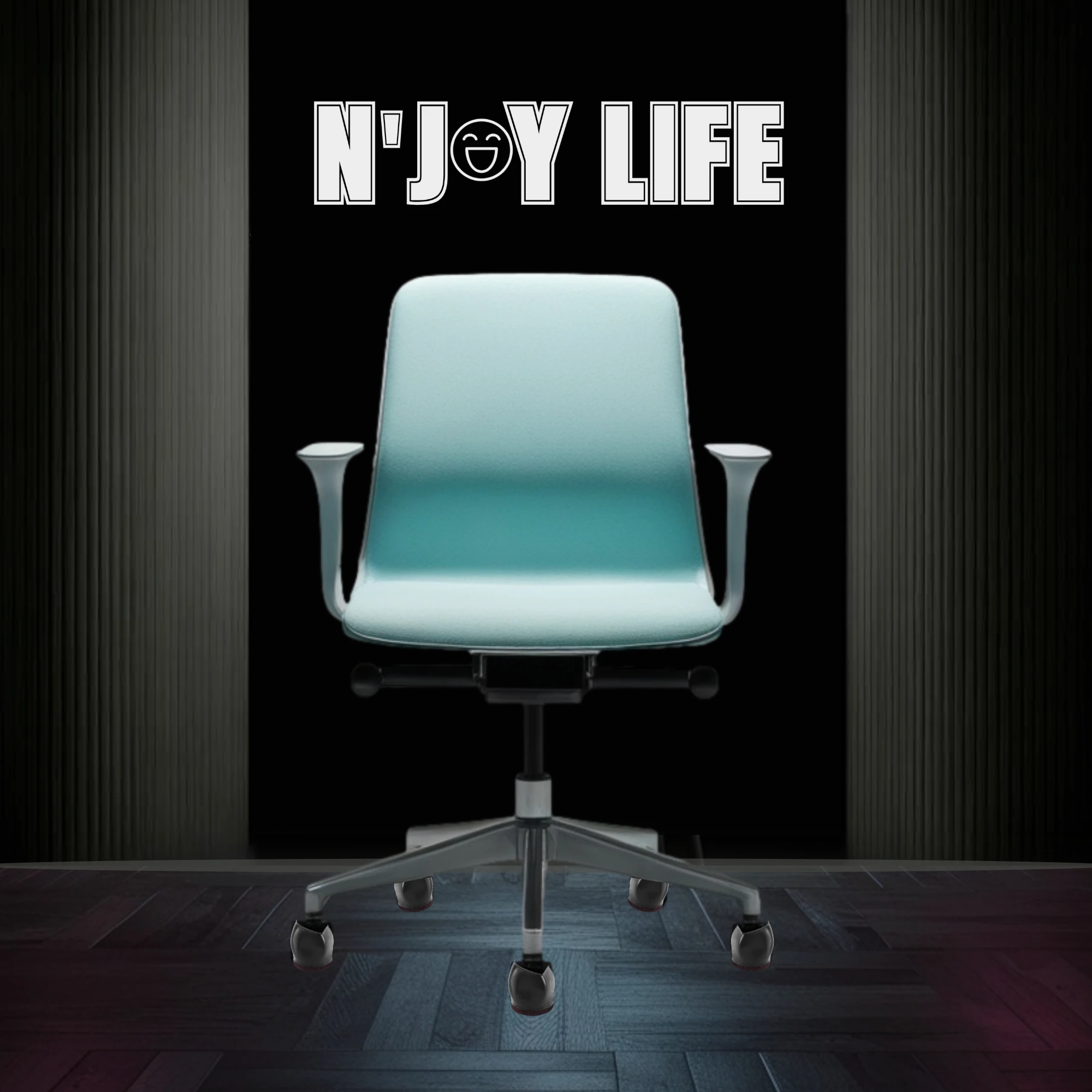 Afbeelding van N'JOY LIFE - 5x Premium Bureaustoel Stoelpoot Beschermers Flexibel - Stoelpootdoppen Bureaustoel Wielen