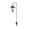 Afbeelding van Garden of Eden - Landelijke Tuinlantaarn LED Solar op Prikspot - Tuinverlichting / Sfeerverlichting - Zwart -