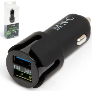 Afbeelding van Autolader 12v en 24 v - 2x USB A - Auto oplader USB - USB autolader 2 poorten - Auto lader -