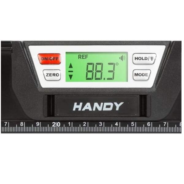 Afbeelding van Handy - Digitale Magnetische Waterpas met Magneet en Geluidsignaal - 60CM - LCD Scherm - Tolerantie 0,5mm/M -