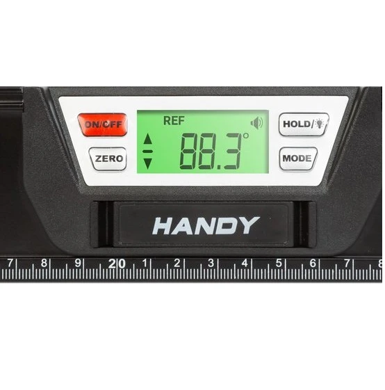 Afbeelding van Handy - Digitale Magnetische Waterpas met Magneet en Geluidsignaal - 60CM - LCD Scherm - Tolerantie 0,5mm/M -