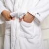 Afbeelding van HSXL - Luxe Badjas van Katoenen Badstof - Heren & Dames - XL - Wit - HOTEL Kwaliteit - 100% Katoen -