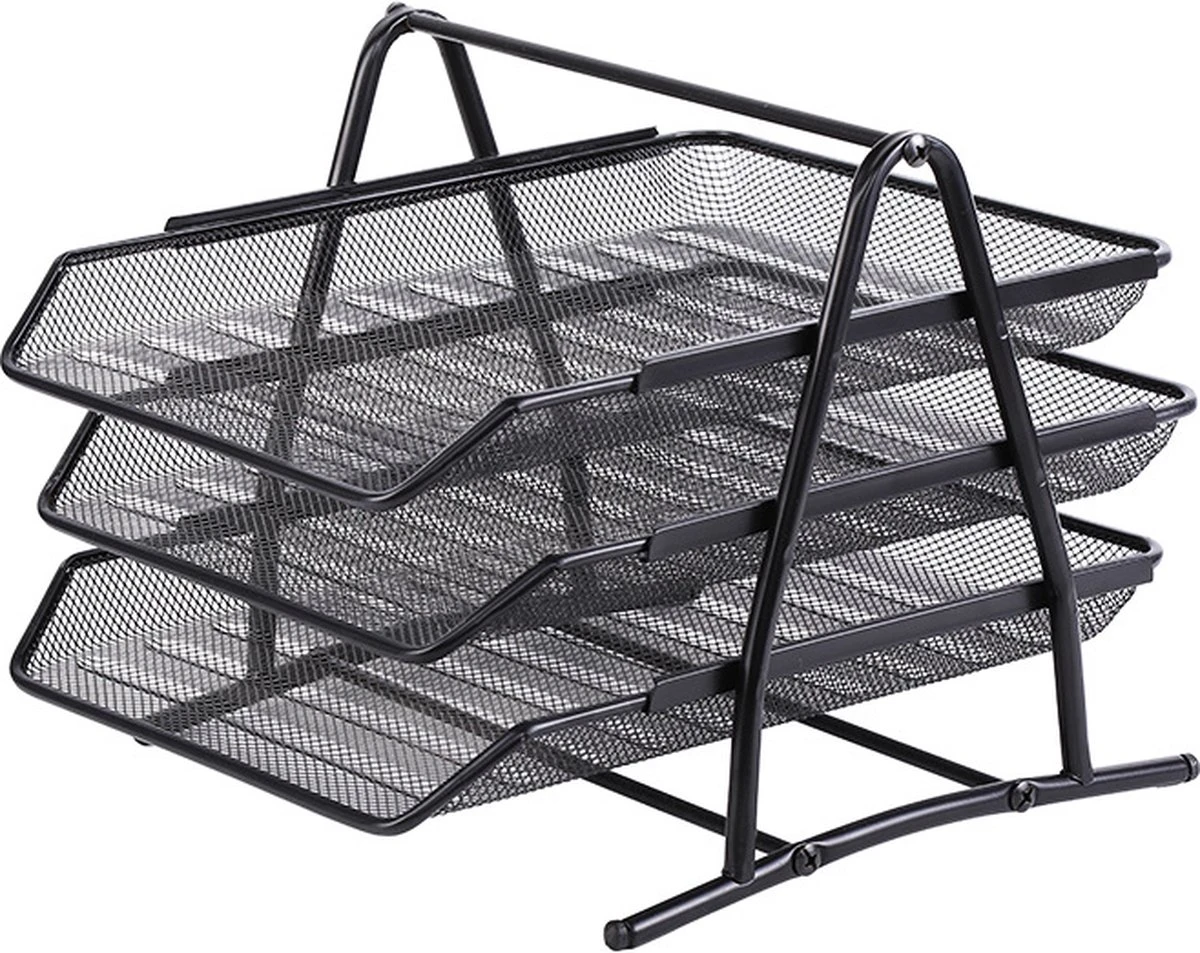 Afbeelding van Metalen Brievenbak - Documentenrek - Postsorteerder - Brievenhouder Postbakje - Bureau Organizer en