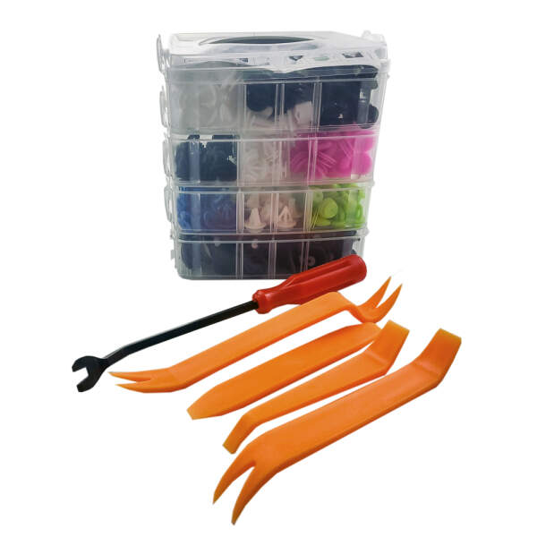 Afbeelding van Plastic Clips Popnagel - 475 stuks - Motor Kuip Clips - Auto Interieur Montage Clipjes - Trim Paneel -