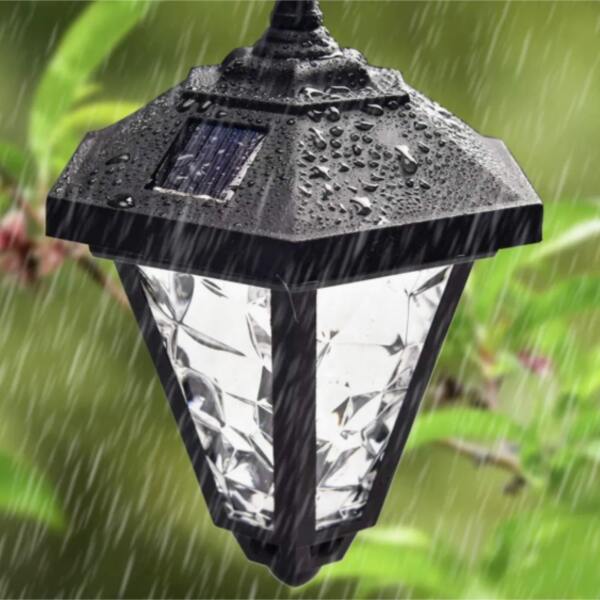Afbeelding van Garden of Eden - Dubbele Landelijke Tuinlantaarn LED Solar op Prikspot - 137cm Hoog - Tuinverlichting /