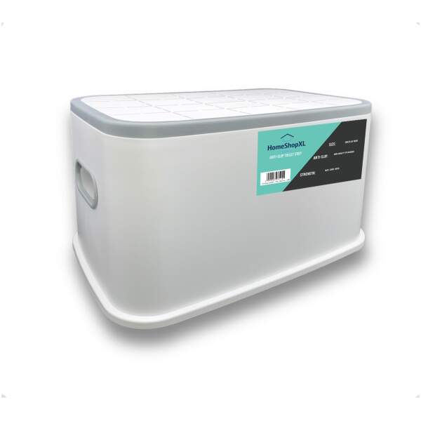 Afbeelding van Opstapje Kind - Max 100kg - Wit - Antislip Krukje - WC Krukje - Kinder Opstapjes - WC Trainer - WC Kinderhulp