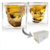 Afbeelding van Doodskop Whiskey Glazen XL - Skull Glazen - Design Schedel Drank Glas - Set van 2 Whiskeyglazen - 100ML per