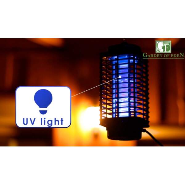 Afbeelding van Garden of Eden - Vliegenlamp Vliegenvanger - Elektrische Muggenlamp - 500V - tot 40m2 - Insectenlamp - da67