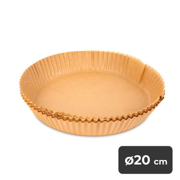 Afbeelding van Bewello Airfryer Bakpapier Rond - 20 cm - Air Fryer Bakpapier XL - Airfryer Wegwerpbakjes - 50 stuks - dc8b
