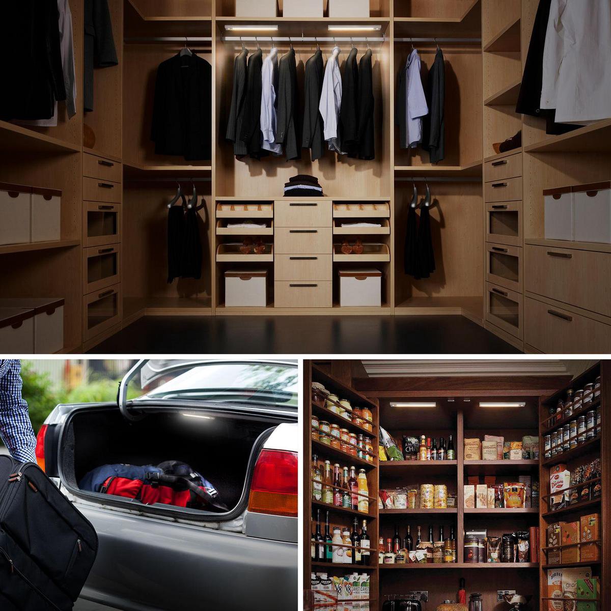 Afbeelding van Kastverlichting LED met bewegingssensor- Keukenverlichting op batterij - LED Kast Verlichting Draadloos -