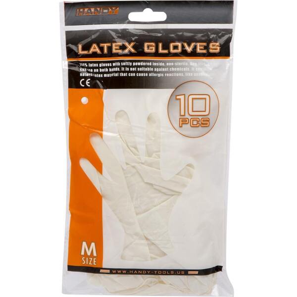Afbeelding van HANDY - Latex Wegwerp Handschoenen - Maat M- Wit - 10 stuks - BPK - de68 44ee 4704 bddb 799a182b16df
