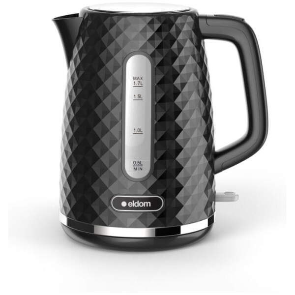 Afbeelding van Waterkoker Retro - ELDOM - Zwart Glans - 1.7 Liter - Model 2023 - BPA vrij - de78 c54f 4953 ab53 982c0bd2d898
