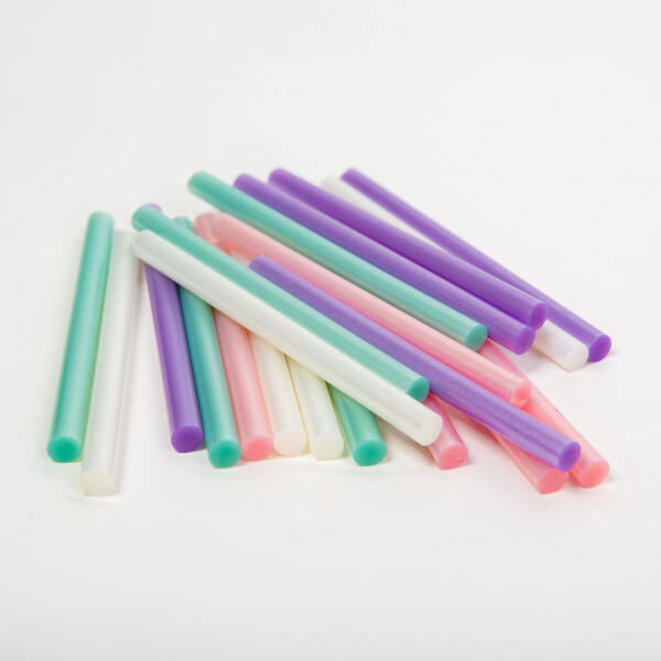 Afbeelding van Handy - Lijmpistool Vullingen Parelmoer Kleuren - Lijmpatronen 7MM Rond - 100MM Lang - Lijm Patronen voor