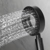 Afbeelding van Bewello Rain Handdouche - Douchekop Ø 11 cm -3 Standen - Regen - Mist - Regen en Mist - Zwart Mat - e36b