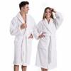 Afbeelding van HSXL - Luxe Badjas van Katoenen Badstof - Heren & Dames - XL - Wit - HOTEL Kwaliteit - 100% Katoen -