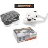Afbeelding van Handy - Vergrootglas Bril - Loepbril met LED verlichting - met 5 lenzen - met Elastische band én Brilframe -