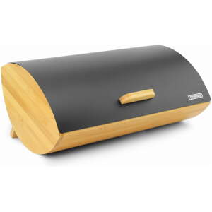 Afbeelding van Luxe Broodtrommel Zwart met Bamboe - Brood Bewaardoos - Ovaal - e5b1 d15b 43de 88d1 762137572e52