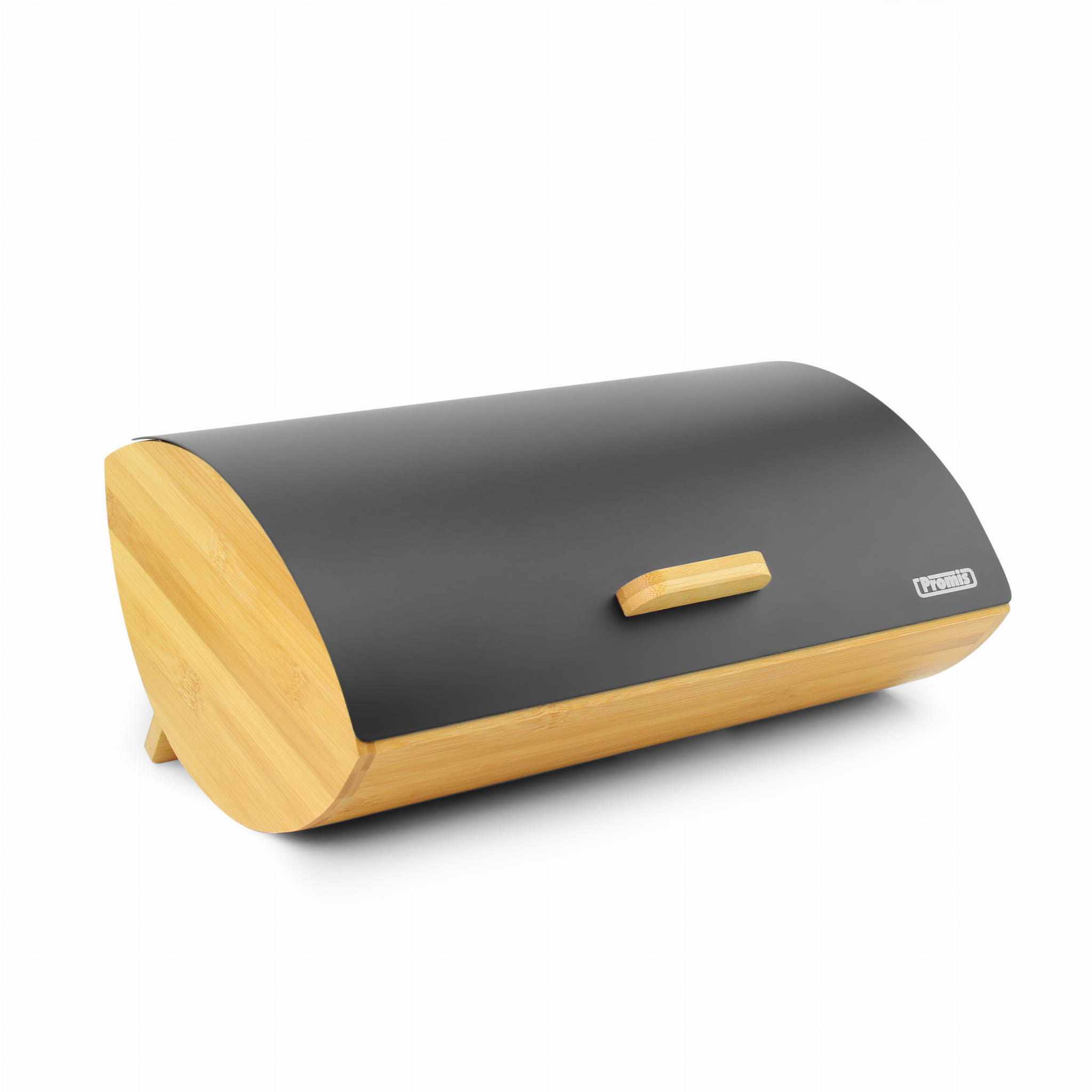 Afbeelding van Luxe Broodtrommel Zwart met Bamboe - Brood Bewaardoos - Ovaal - e5b1 d15b 43de 88d1 762137572e52