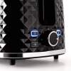 Afbeelding van Toaster Broodrooster Retro - Zwart - Model 2024 - Vintage Geroosterd brood Toaster - met Cool Wall, Ontdooi