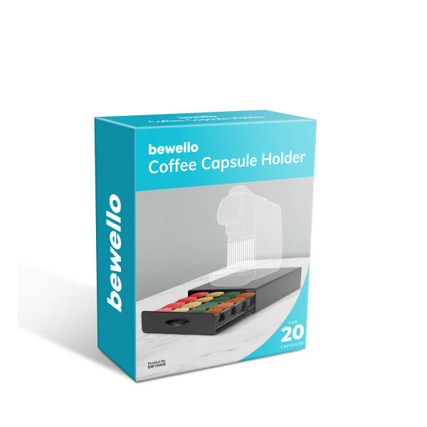 Afbeelding van Capsulehouder met Lade Dolce Gusto - Cups Houder voor 20 Koffie Capsules - Capsulehouders - RVS - Zwart - 300