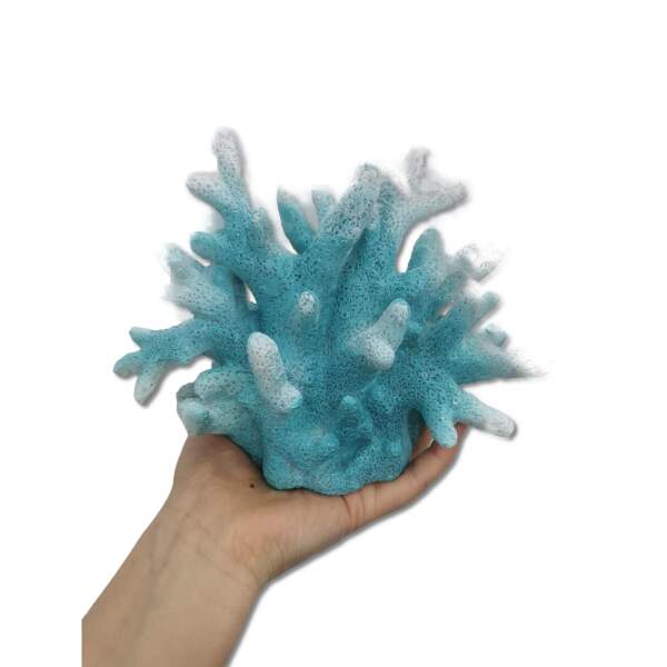 Afbeelding van Aquarium Decoratie - Ornamenten - 1 Stuk - Blauw Koraal Rif - 17x8x14cm Groot - e944 7ee3 4554 9ac7