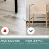 Afbeelding van 300x N'JOY LIFE Premium Viltjes Stoelpoten - Zwart - Zelfklevend Anti Kras Meubelvilt voor Meubels - 300