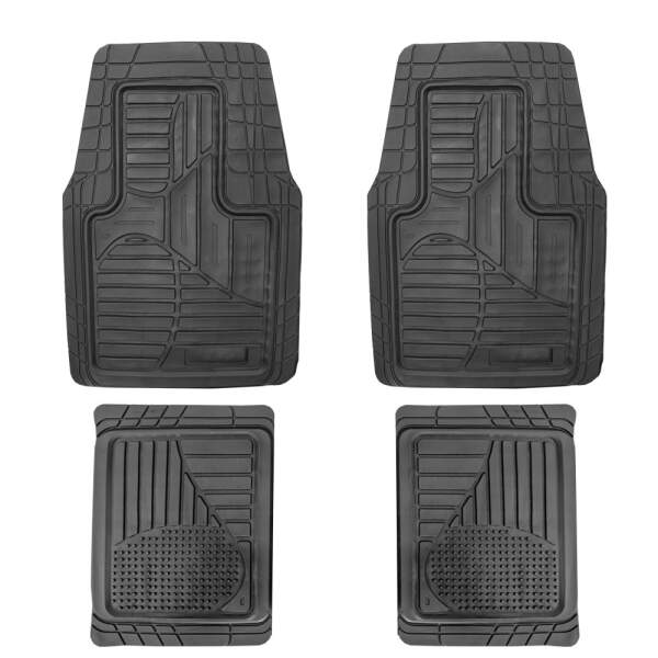 Afbeelding van Carguard - Universele Rubberen Automatten Set - Zwart - 4x Automat Universeel - Rubber - 55835B - eb9f 968a