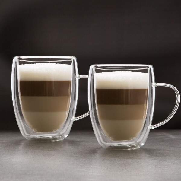 Afbeelding van Vog&Arths - Dubbelwandige Glazen - Theeglazen - 350 ml - 2 stuks - Latte Macchiato / Cappucino Glazen -