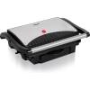 Afbeelding van Eldom GK120 Contactgrill – 1000W RVS – Anti-aanbak Grillplaten 25,5x17,8cm – Beweegbare Bovenplaat –