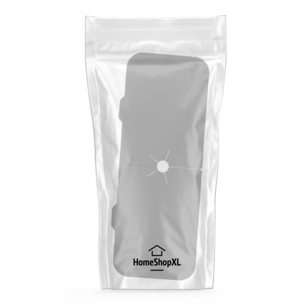 Afbeelding van HSXL - Kraanmat Grijs - Siliconen - 36.5 x 14 cm - Vaatwasbestendig - Streepjes patroon - Afdruipmat voor