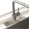 Afbeelding van HSXL - Diatomiet Mat voor Kraan - Gootsteen - Droogmat - Afdruip - Keuken - Kraanmat - Antislip - 38x10CM -