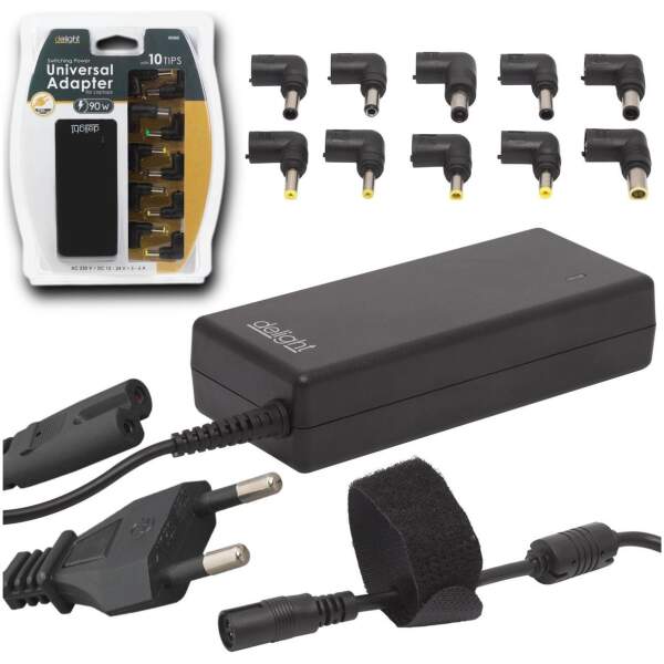 Afbeelding van Universele Laptop Oplader Adapter - max. 90W - ACER, Sony, DELTA, IBM, DELL, Compaq, HP, Liteon, Toshiba,