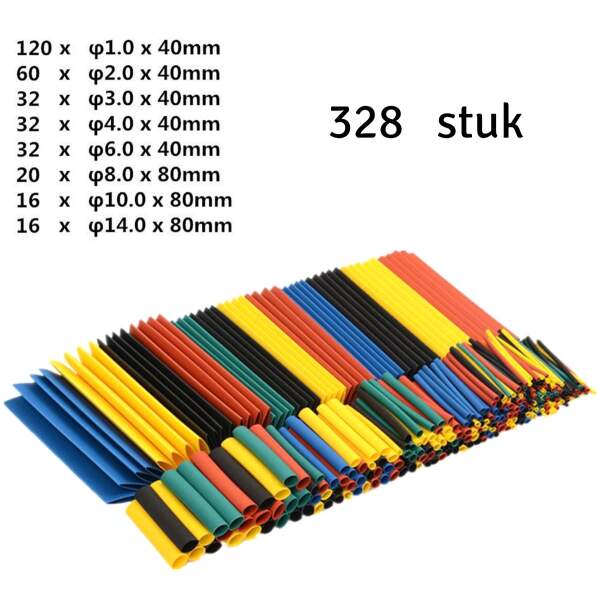 Afbeelding van Krimpkous - Complete set 328 Stuks - Krimpkousen - efc7 5666 42e0 9b41 d60934d56ad5