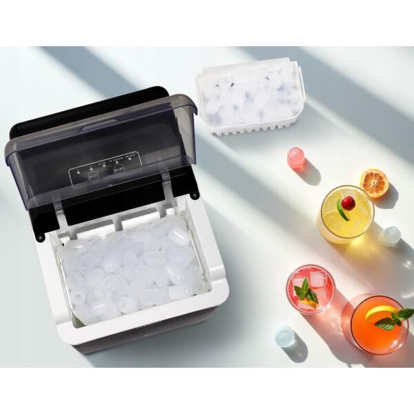 Afbeelding van ELDOM Ideal IJsmachine / Ijsblokjes Machine met Deksel– 12 kg/24 u – 100 W – 1,3 L reservoir