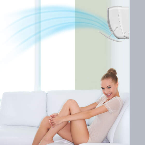 Afbeelding van Bewello - Windscherm voor Airco - Windgeleider Universeel 57 t/m 105 cm breedte - (DRAAIBAAR + KANTELBAAR) -