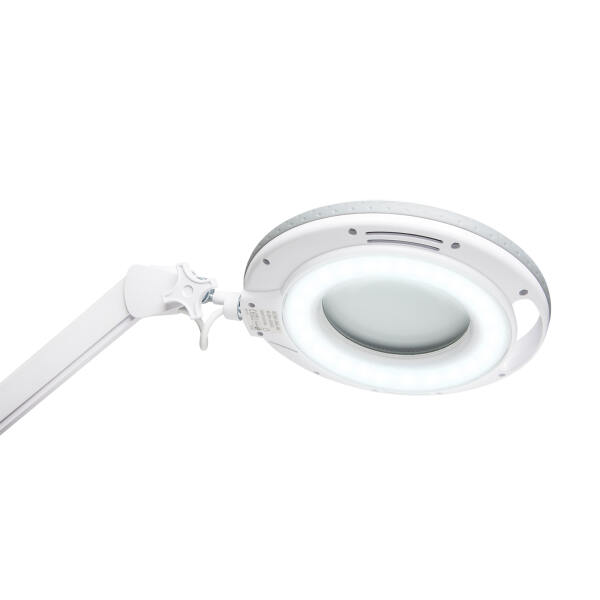 Afbeelding van Handy - Grote Bureau Loeplamp met Tafelklem - Vergrootglas met verlichting - Op Netstroom - 130MM Glas - Loep