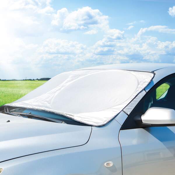 Afbeelding van MNC - Zonnescherm Voorruit Auto Buitenkant / Antivries Deken Auto L - 150x70 CM - 4 Seizoenen - Voorruithoes