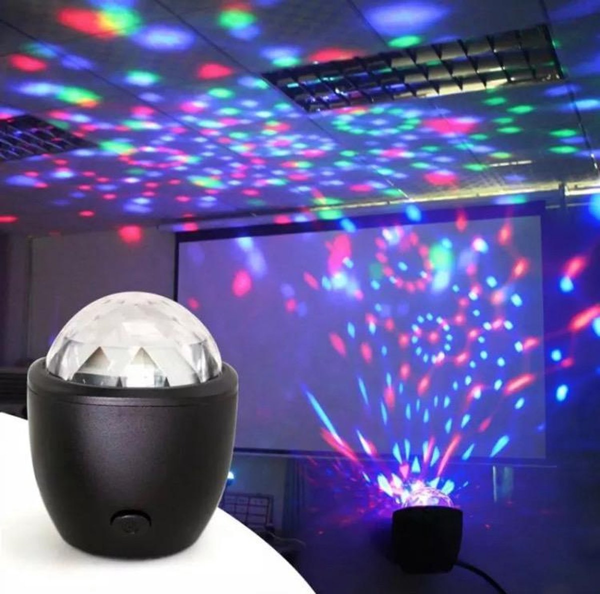 Afbeelding van Mini USB LED Disco Light - USB Discolamp - Feestlicht - Sfeerlicht - Disco Lamp - Auto Disco Verlichting -