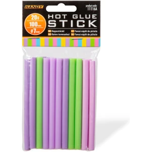 Afbeelding van Handy - Lijmpistool Vullingen Macaron Kleuren - Lijmpatronen 7MM Rond - 100MM Lang - Lijm Patronen voor