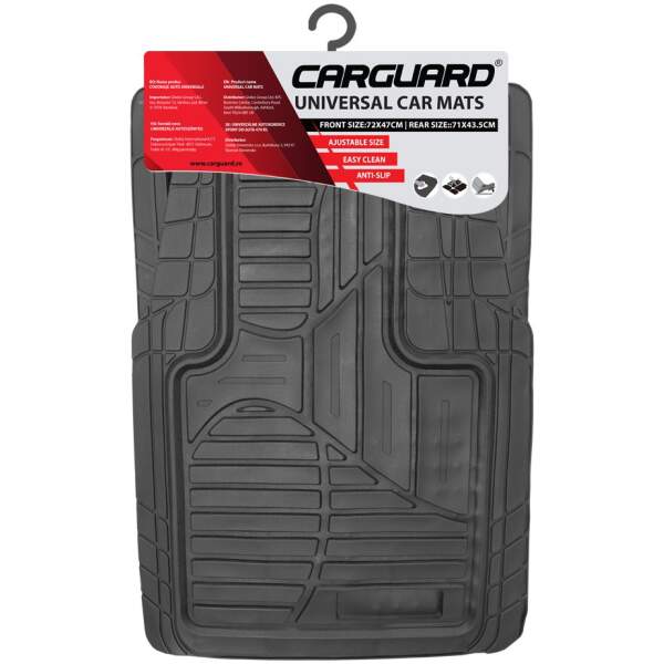 Afbeelding van Carguard - Universele Rubberen Automatten Set - Zwart - 4x Automat Universeel - Rubber - 55835B - fc16 65e2