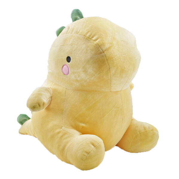 Afbeelding van Kussen Dinosaurus Knuffel - Dino Squish Plushie Kinderkussen - Kind Knuffelkussen Zachte Plush - 40cm - Geel