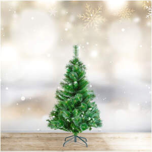 Afbeelding van Kunstkerstboom - 120 cm - PVC - besneeuwd 1 Stuks [56482A] - 01 56482A web