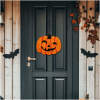 Afbeelding van Halloween decoratie - pompoen - hangend - hout - 30 x 25 cm 1 Stuks [56573] - 01 56573 web