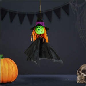 Afbeelding van Halloween Decoratie - Hangend - Heks - 48 x 44 cm 1 Stuks [56594A] - 01 56594A web