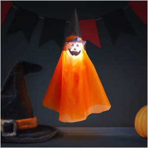 Afbeelding van Halloween lichtgevende decoratie - Pompoen - Hangend - RGB LED - 70 x 50 cm 1 Stuks [56596A] - 01 56596A web