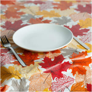 Afbeelding van Herfstdecoratie - tafelkleed - flanel - 132 x 178 cm 1 Stuks [59007] - 01 59007 web