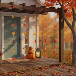 Afbeelding van Herfstdecoratie - vallende bladeren - ophangbaar - 2,1 m - 4 stuks / verpakking 1 Stuks [59009] - 01 59009 web
